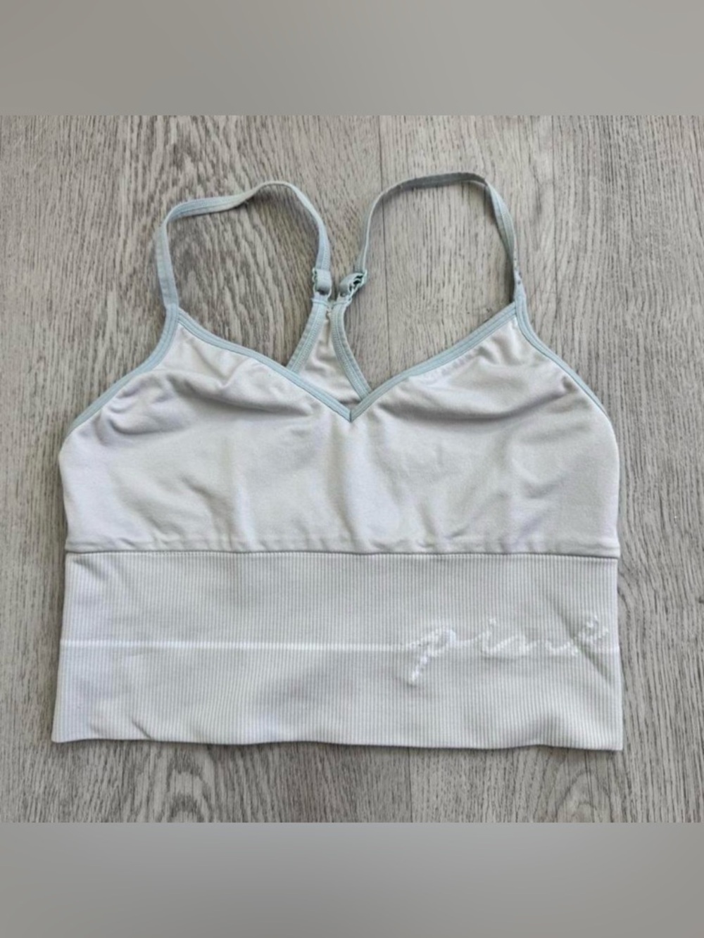 PINK Victoria's Secret Light Blue Sport Bra size S